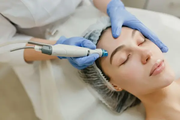 Skin clinic facial treatment in an Instagram reel